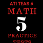 Bundle & SAVE: TEAS 7 Math Workbook & TEAS 7 Math Practice Test Edition Workbook